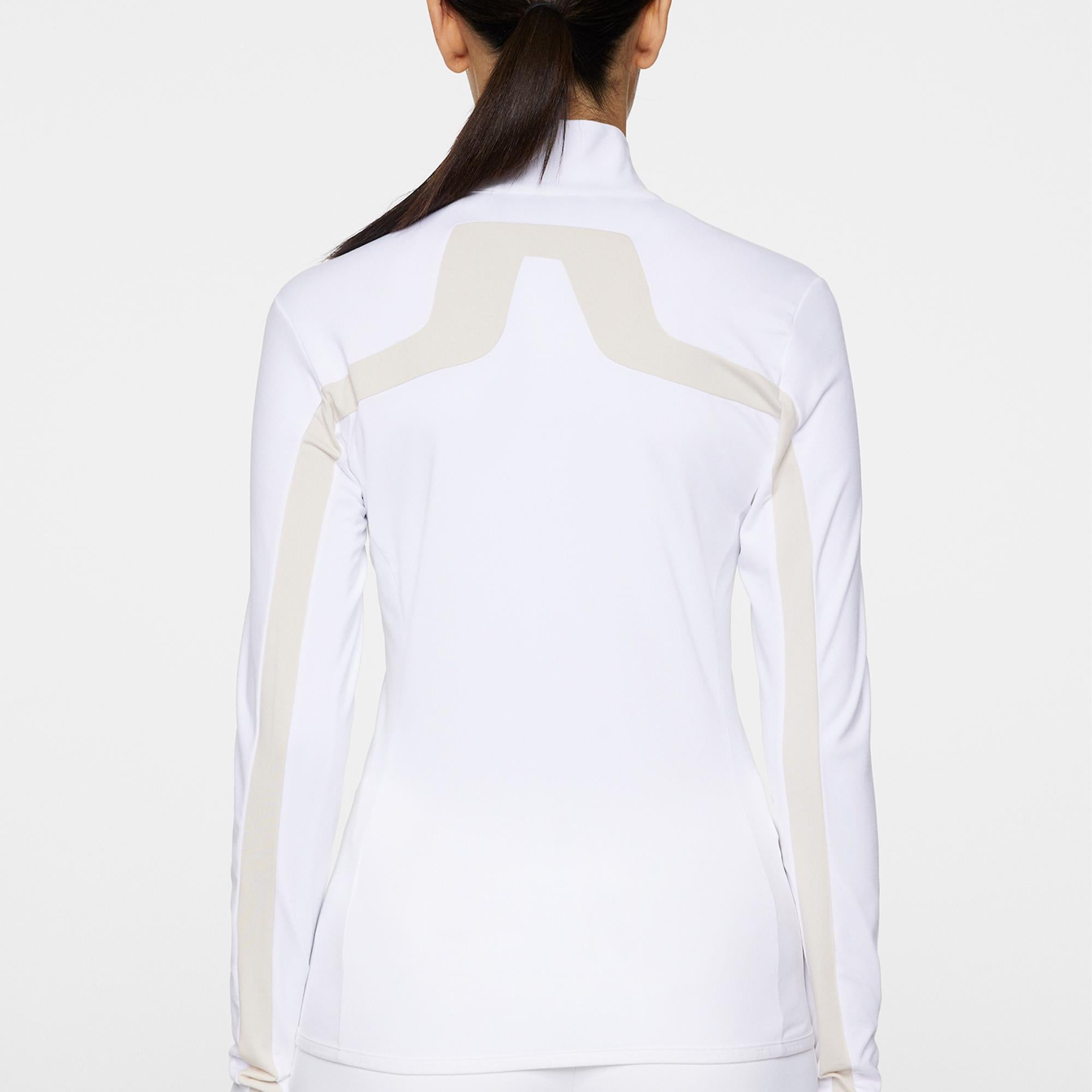 J Lindeberg Seasonal Janice Ladies Golf Mid Layer White